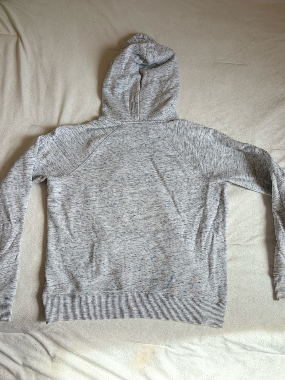 Hollister Light Heather Gray Drawstring Hooded Sweatshirt - Picture 3 of 3